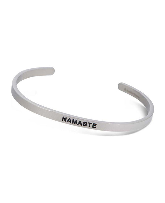 Engraved Namaste Cuff Bracelet