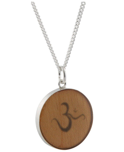 Handmade Wood Grain Mindfulness Necklaces, USA