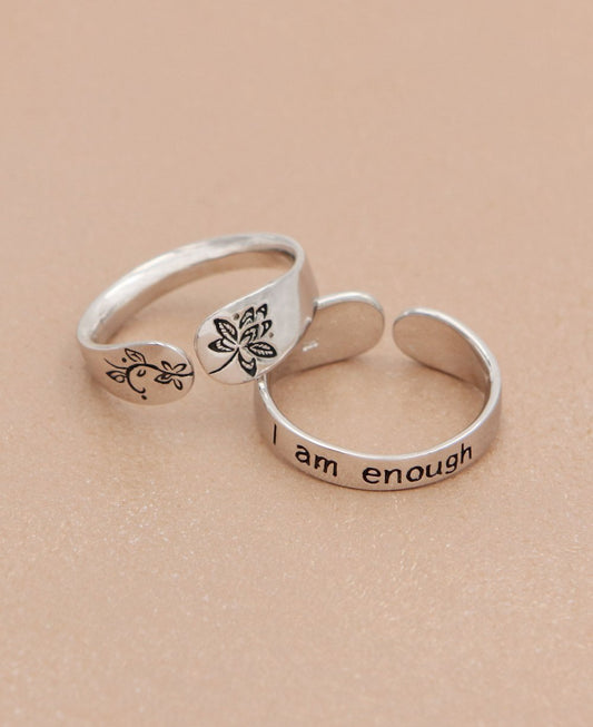 I Am Enough Affirmation Ring