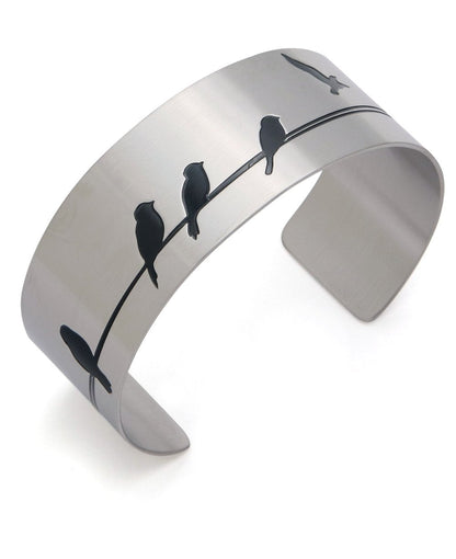 Let It Go Hidden Inspiration Cuff Bracelet, Stainless Steel