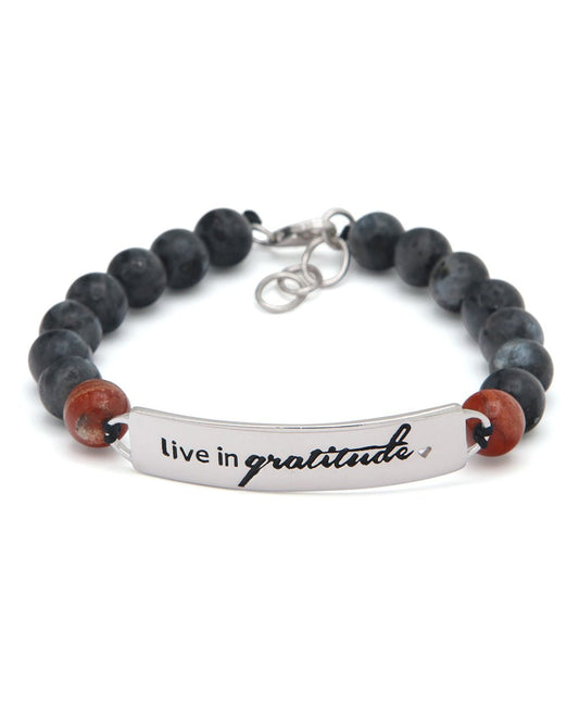 Live In Gratitude Gemstone Bracelet