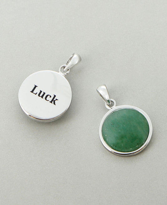 Luck Jade Stainless Steel Pendant