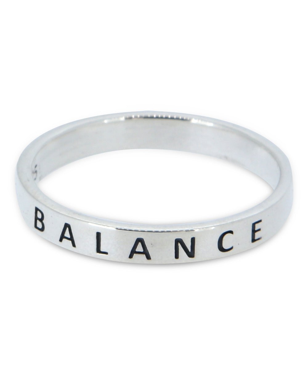 Minimalist Stainless Steel Balance Ring For Men And Women