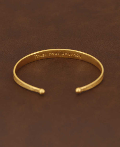 Moon Phase Trust Your Journey Gold Plated Adjustable Bracelet