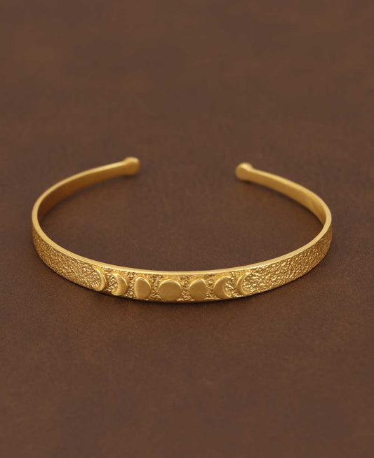 Moon Phase Trust Your Journey Gold Plated Adjustable Bracelet