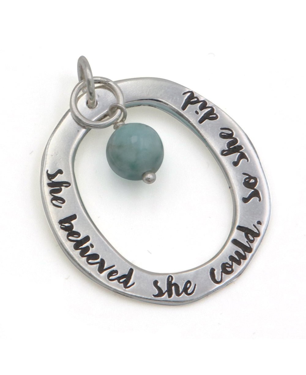 She Believed She Could, So She Did Pendant