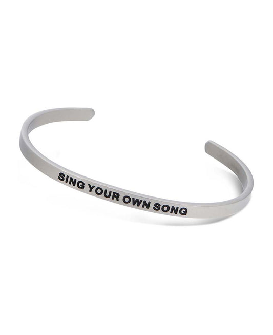 Sing Your Own Song Sleek Cuff Bracelet