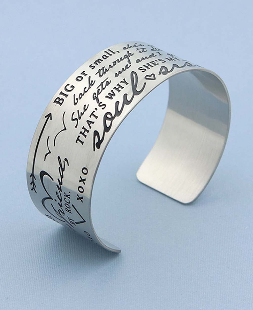 Soul Sister Inspirational Cuff Bracelet