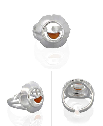 Stainless Steel And Gemstone Adjustable Chakra Rings, Sold Individually