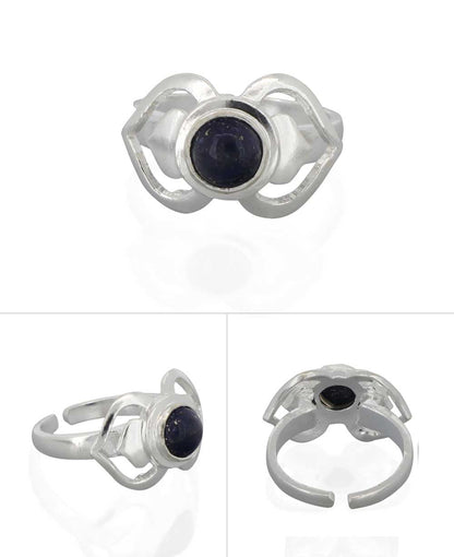 Stainless Steel And Gemstone Adjustable Chakra Rings, Sold Individually