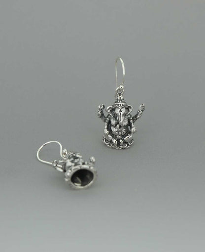 Stainless Steel Ganesh Earrings