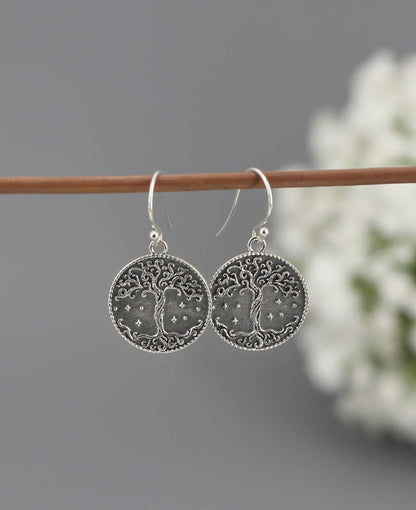 Stainless Steel Tree Of Life Earrings