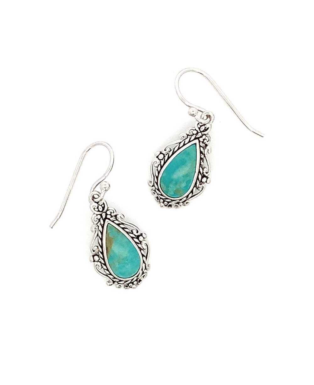 Stainless Steel Turquoise Earrings