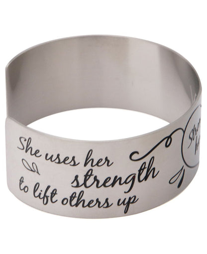 Strongest Souls Have Softest Hearts Inspirational Cuff Bracelet