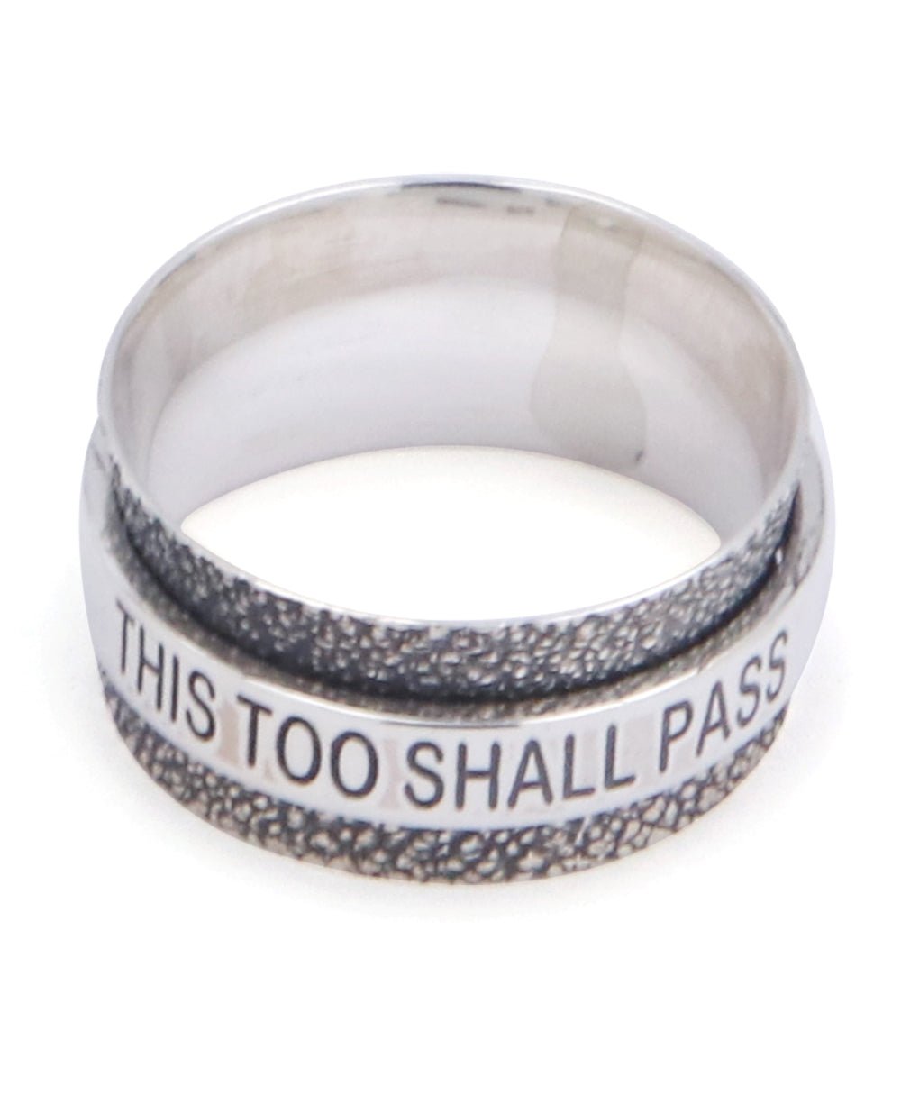 This Too Shall Pass Spinning Meditation Ring