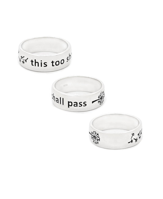 This Too Shall Pass Stainless Steel Band Ring