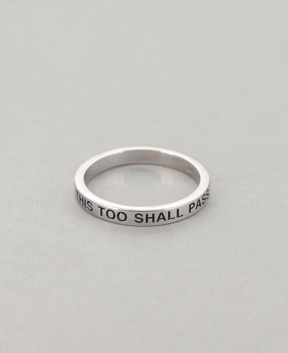 This Too Shall Pass Stainless Steel Bands Ring