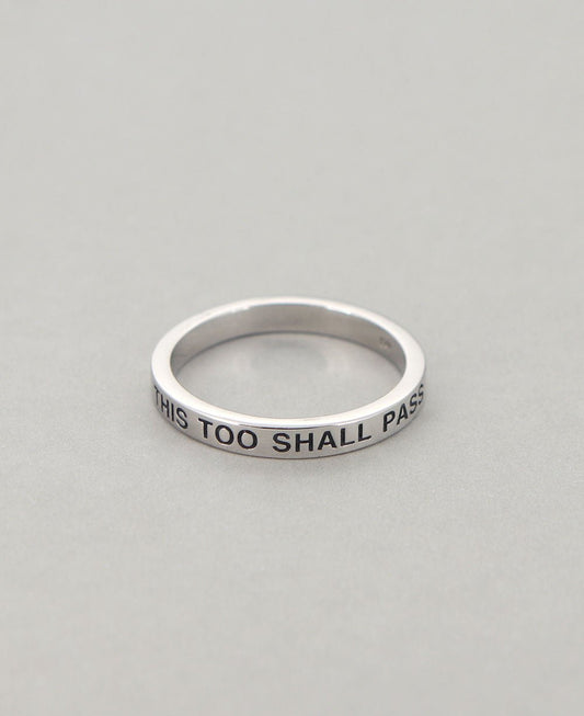 This Too Shall Pass Stainless Steel Bands Ring